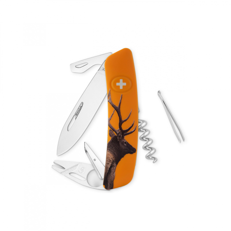 Navaja WILD LIFE Standard TT03 BULL ELK, 11 funciones, naranja