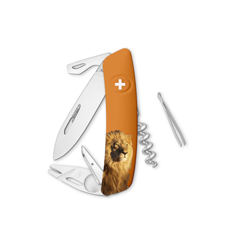 Navaja WILD LIFE Standard TT03 LION, 11 funciones, naranja