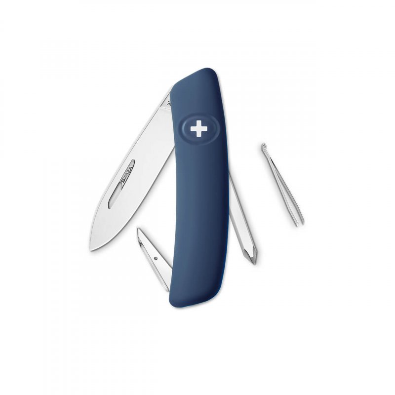 Navaja POLISHED Standard D02, 6 funciones, azul oscuro