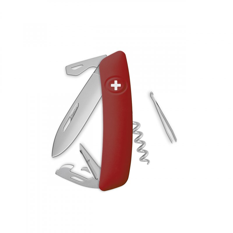 Navaja ALLMATT Standard D03, 11 funciones, rojo oscuro