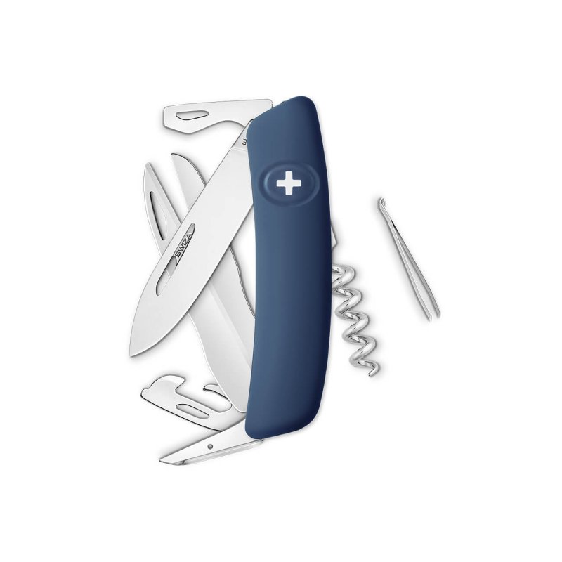 Navaja POLISHED Standard D07, 12 funciones, azul oscuro