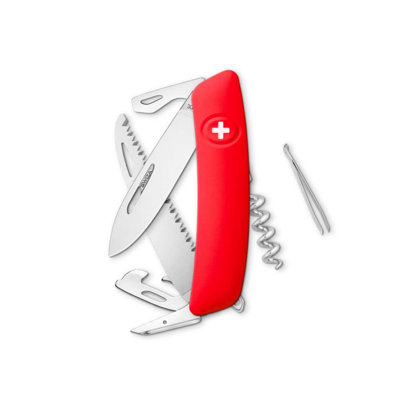Navaja POLISHED Standard D05, 13 funciones, rojo