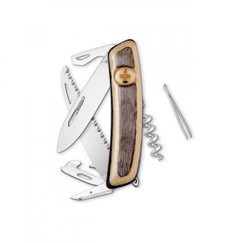 Navaja POLISHED Standard D05, 13 funciones, madera laminada blanca