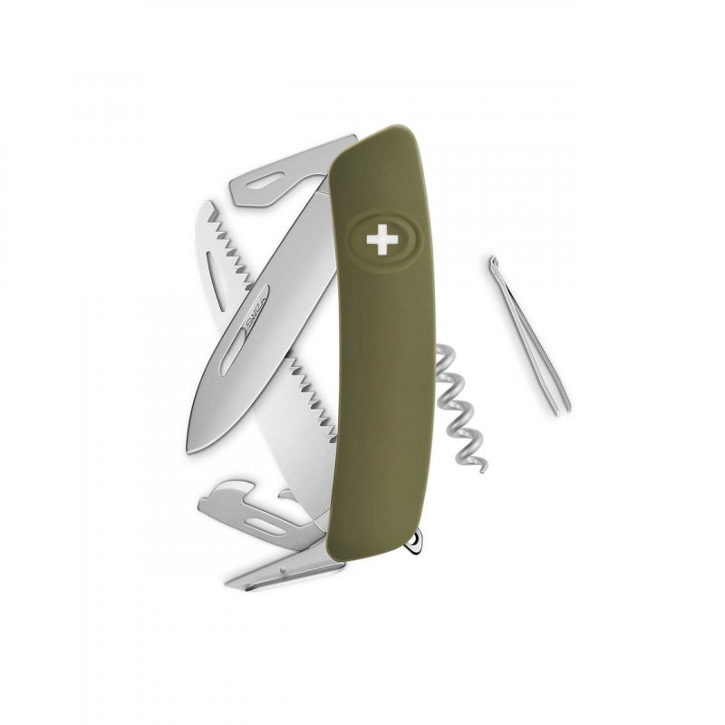 Navaja ALLMATT Standard D05, 13 funciones, olivo