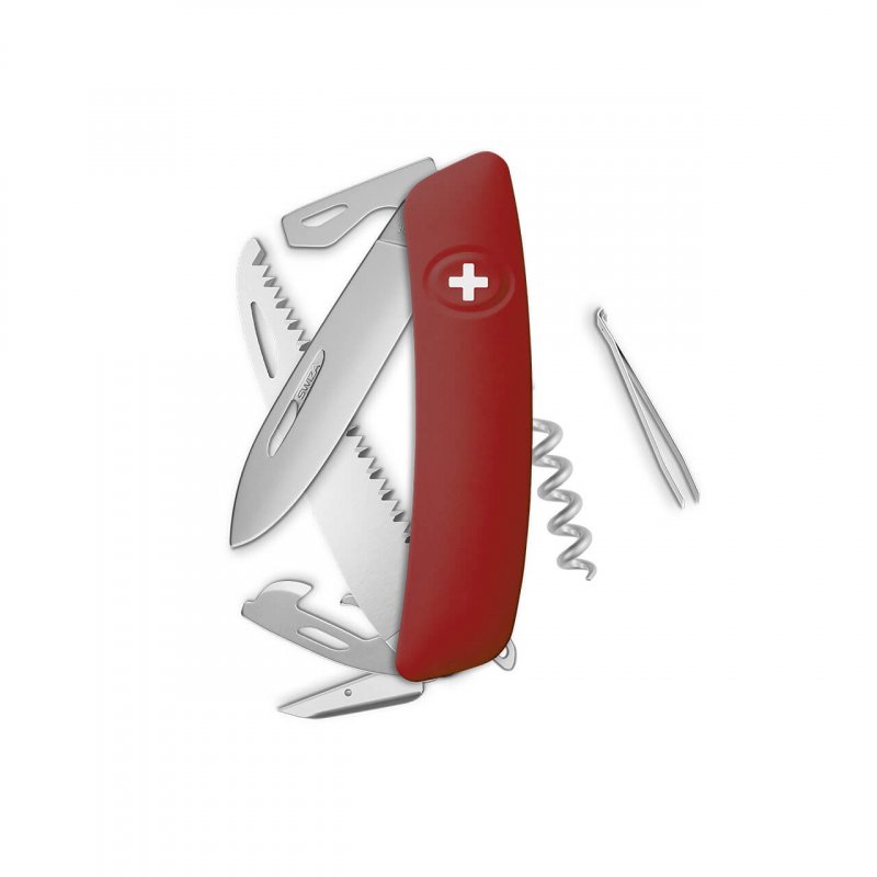 Navaja ALLMATT Standard D05, 13 funciones, rojo oscuro