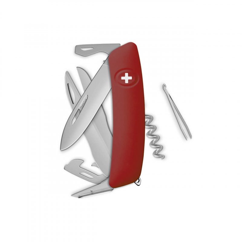 Navaja ALLMATT Standard D07 R, 13 funciones, rojo oscuro