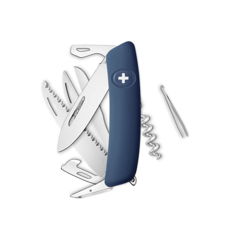 Navaja POLISHED Standard D09, 14 funciones, azul oscuro