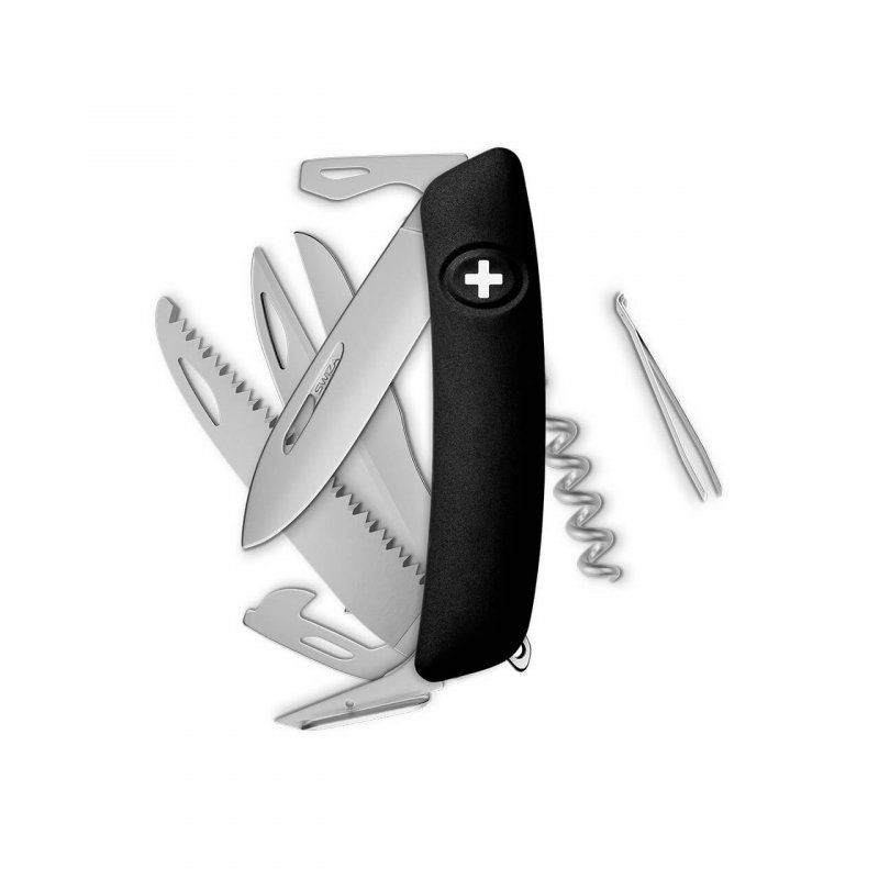 Navaja ALLMATT Standard D09 R, 14 funciones, negro