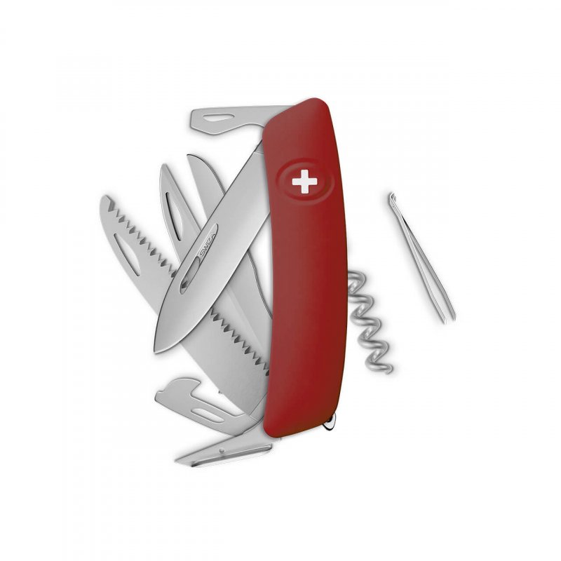 Navaja ALLMATT Standard D09 R, 14 funciones, rojo oscuro