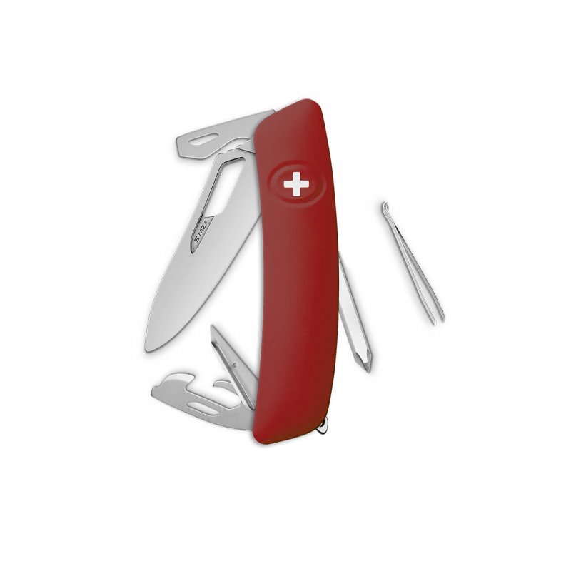 Navaja ALLMATT Single Hand SH04 R, 12 funciones, rojo oscuro