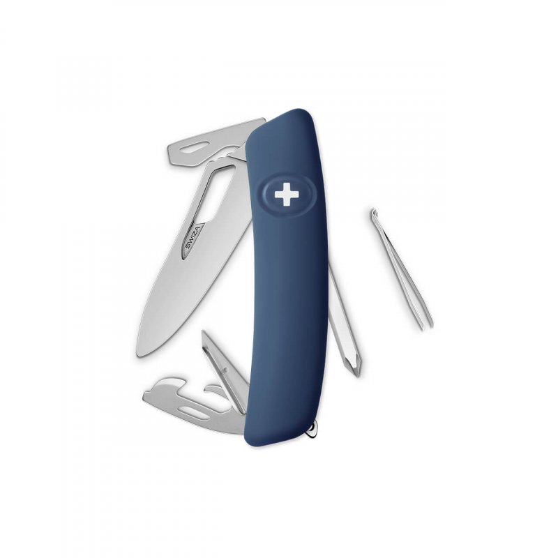 Navaja ALLMATT Single Hand SH04 R, 12 funciones, azul oscuro