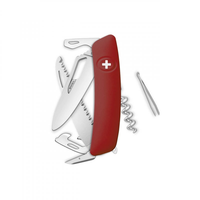 Navaja POLISHED Single Hand SH05 R, 13 funciones, rojo oscuro