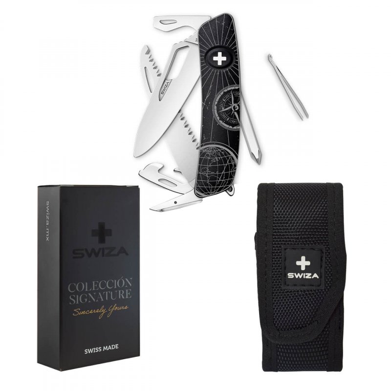 Navaja EDICIÓN LIMITADA Single Hand SH06 R, 13 funciones, negro