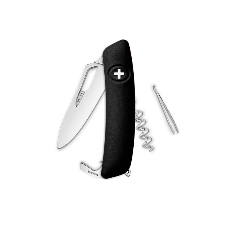 Navaja POLISHED Single Hand Winemaker SH01 R-WM, 7 funciones, negro