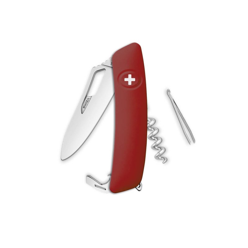 Navaja POLISHED Single Hand Winemaker SH01 R-WM, 7 funciones, rojo oscuro