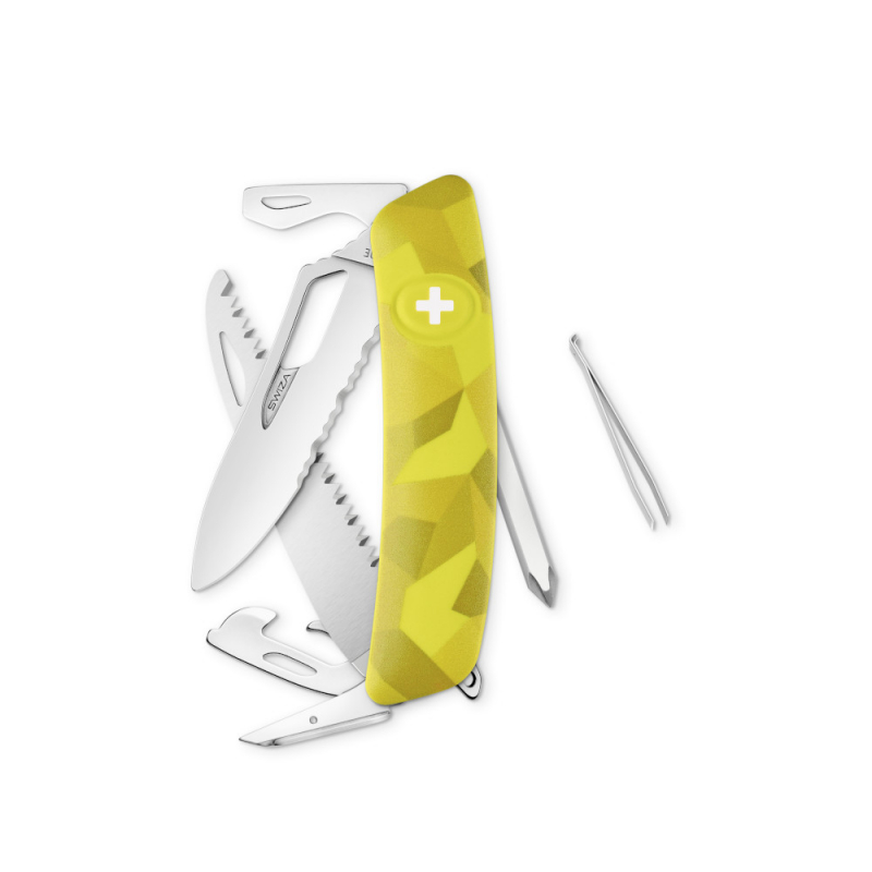 Navaja POLISHED Single Hand SH06 TR Wavy Edge, 13 funciones, camo velor moss