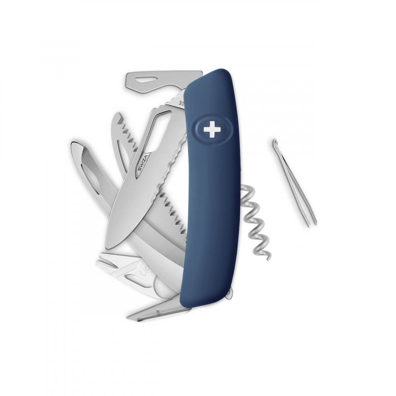 Navaja ALLMATT Single Hand SH09TR-HUTT, 14 funciones, azul oscuro