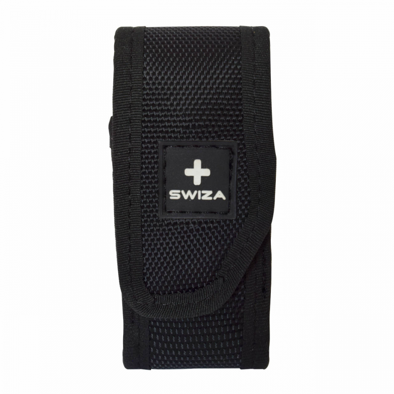 Funda nylon con velcro color negro, mediana